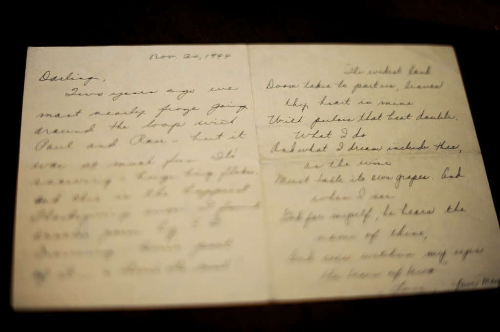 Happy Thanksgiving – and a 1944 Thanksgiving letter