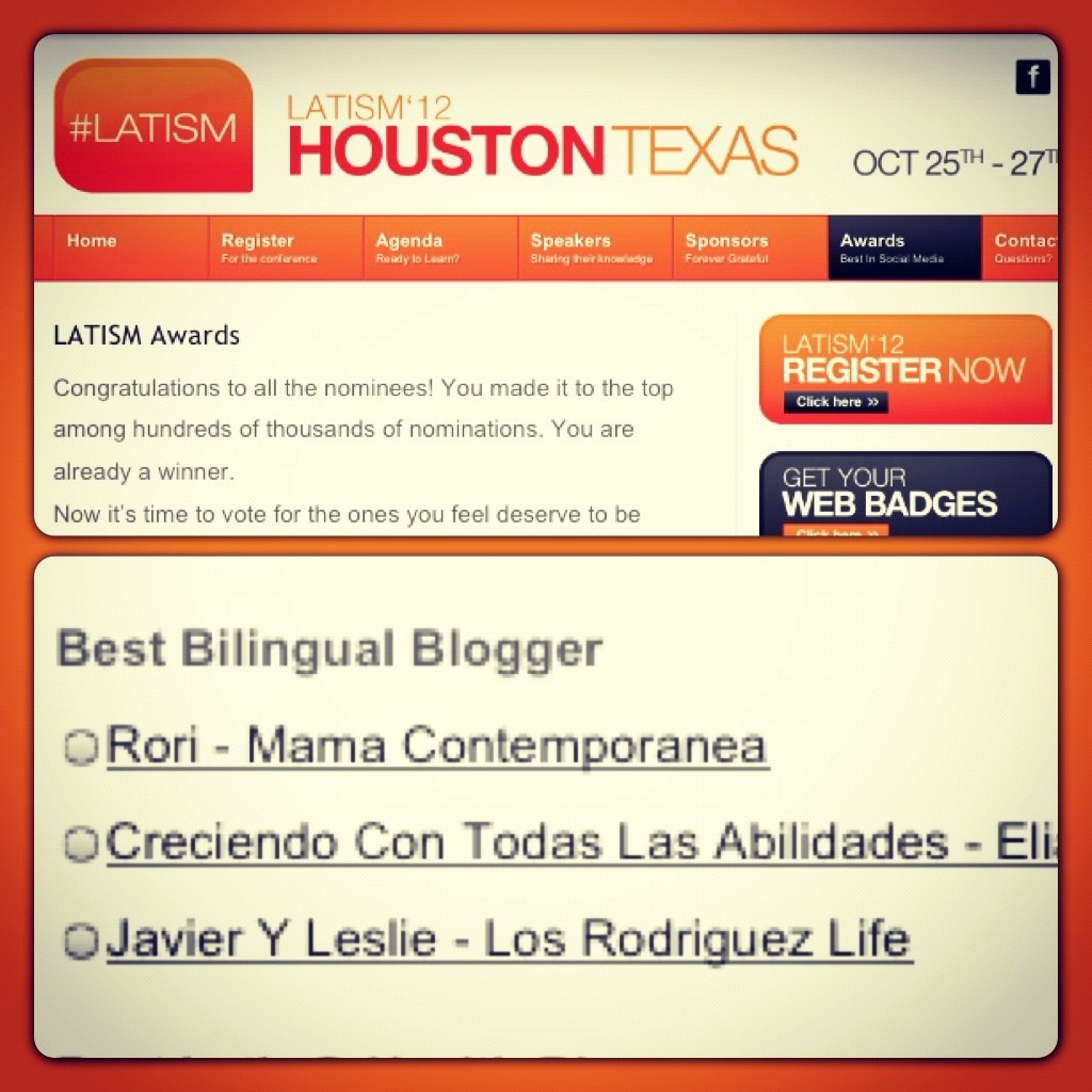LATISM Best Bilingual Blogger&nbsp;Nomination!
